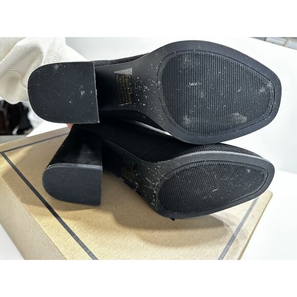 MIA Black Knit Shelbi Ankle Boots Women’s Size 6.5 With Box - Picture 4 of 7